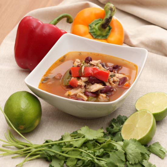 Mexican Chicken Fajita Soup