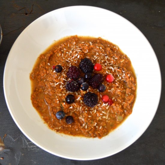 Spiced Carrot Paleo Porridge