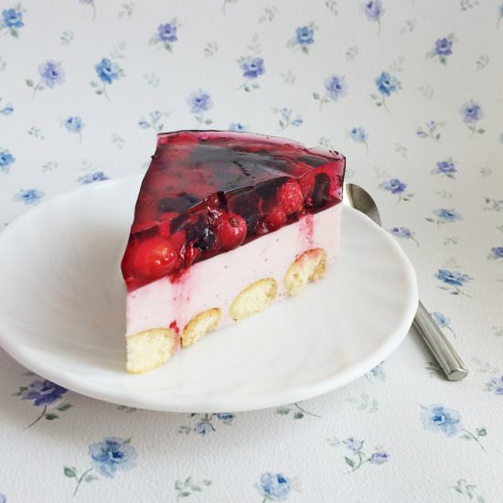 Black Currant Mousse Cake