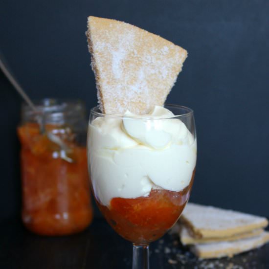 Citrus Syllabub with Shortbread