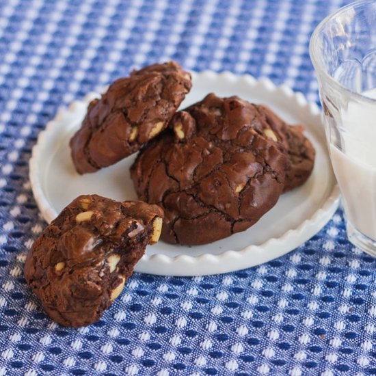 Chocolate Pine Nut Cookies