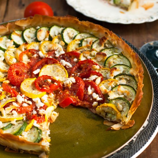 Pesto, Zucchini Tart