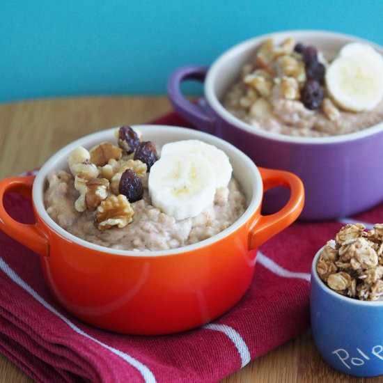 Peanut Butter Steel-Cut Oatmeal