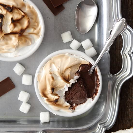 S’mores Baked Alaska For Two