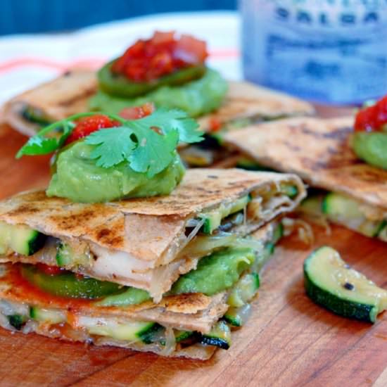 Spanish Cheese Zucchini Quesadillas