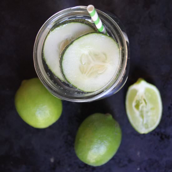 Cucumber Lime Fizzy Water