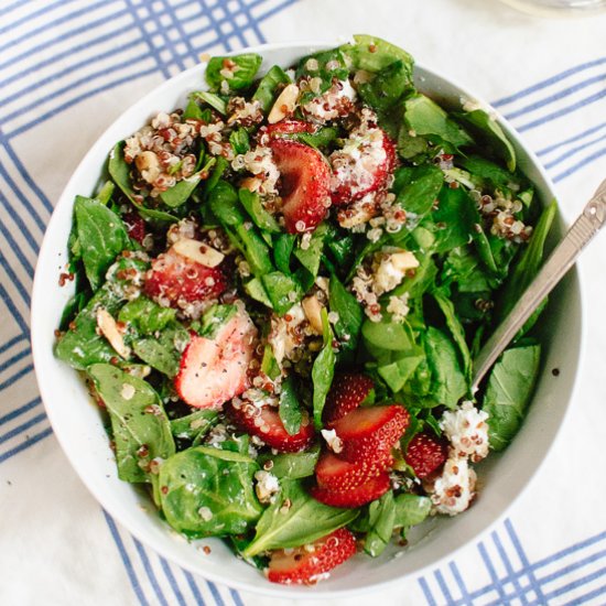 Strawberry, Spinach & Quinoa Salad