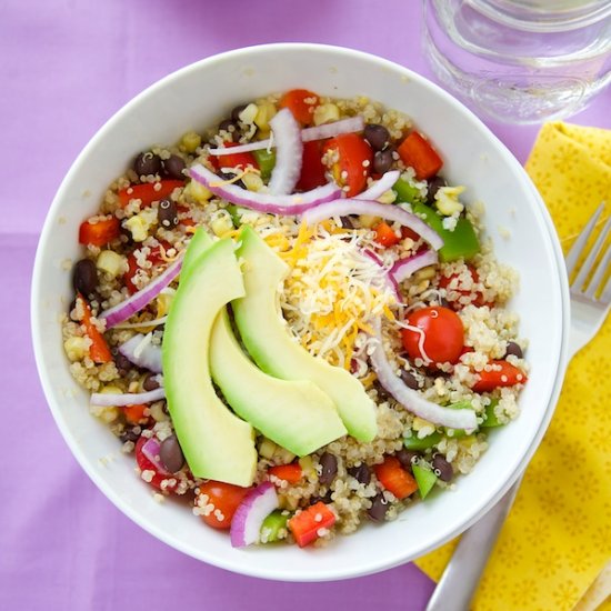 Mexican Quinoa Veggie Bowls