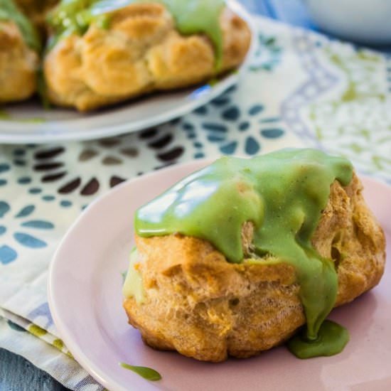 Green Tea Eclairs