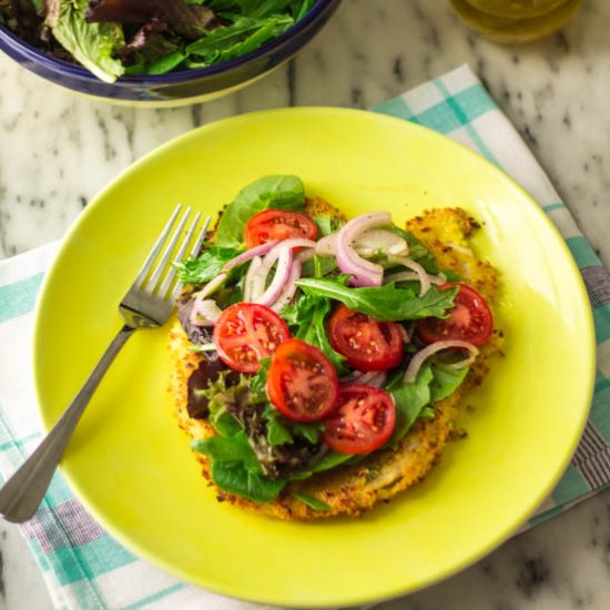 Baked Chicken Milanese with Salad