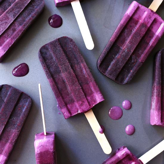 Blackberry Ombre Popsicles