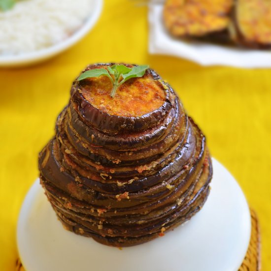 Indian Pan Roasted Eggplant