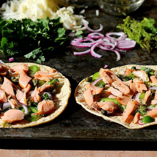 Smoked Salmon Quesadillas