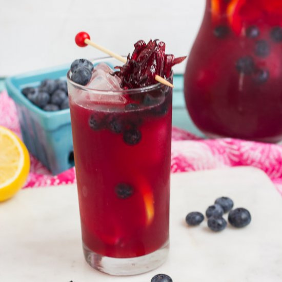 Blueberry Hibiscus Lemonade