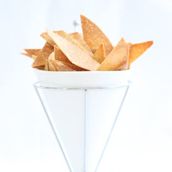 Homemade Brown Rice Tortilla Chips