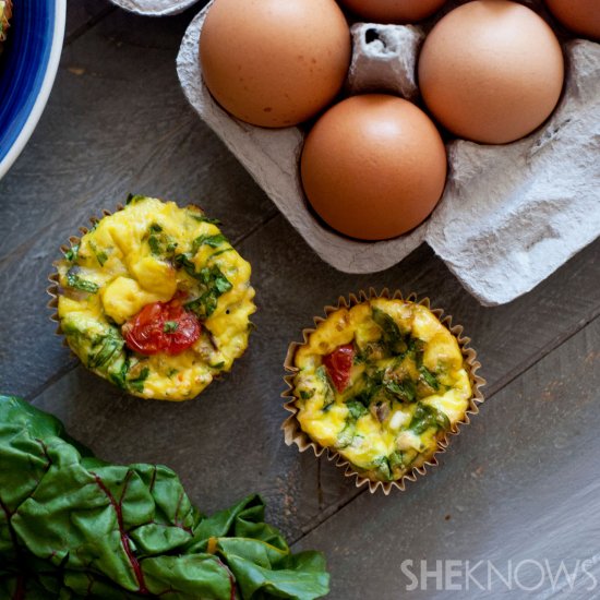 Mini Swiss Chard Frittatas