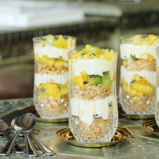 Exotic Fruit Cheesecake Pots