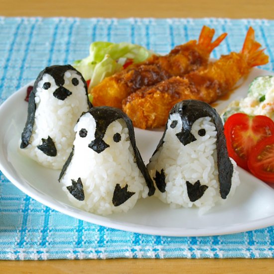 Baby Penguin Onigiri Rice Balls