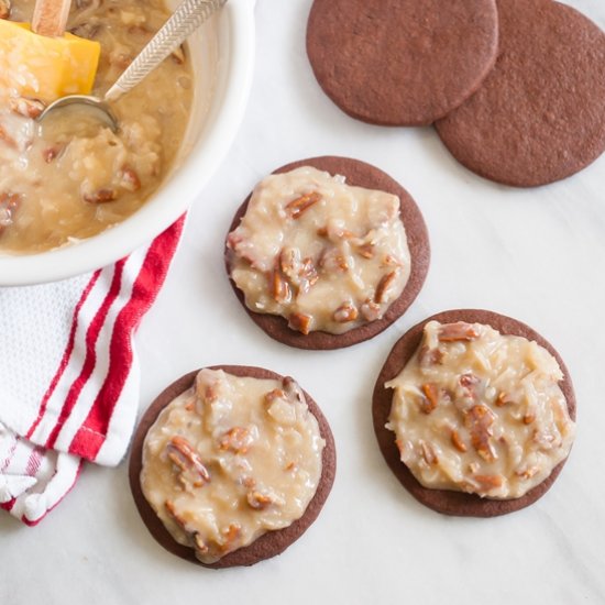 German Chocolate Cookies