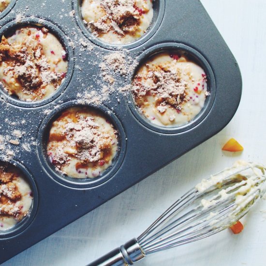 Peach & Raspberry Muffins