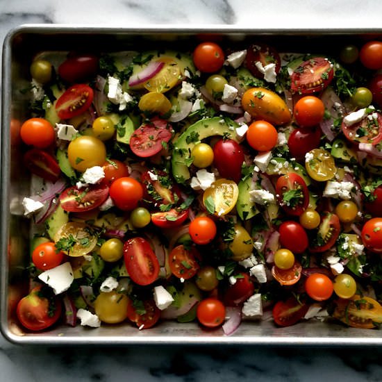 Tomato Avocado Salad & Vinaigrette