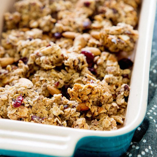 Cranberry Almond Granola Bites