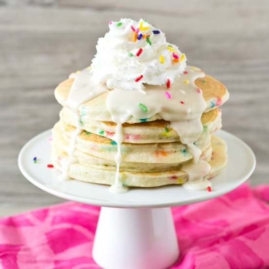 Funfetti Cake Batter Pancakes