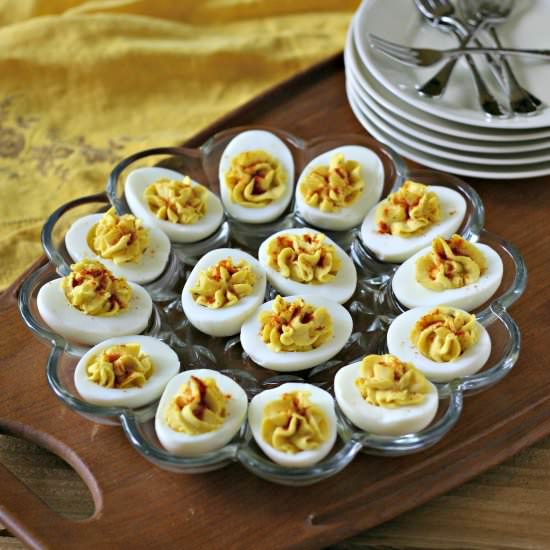 Deviled Eggs with Truffle Salt