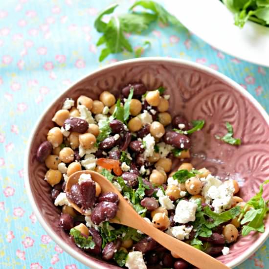 Chickpeas and Feta Cheese Salad