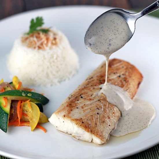 Mahi Mahi with vanilla sauce