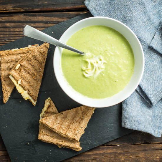 Leek soup with wheat beer