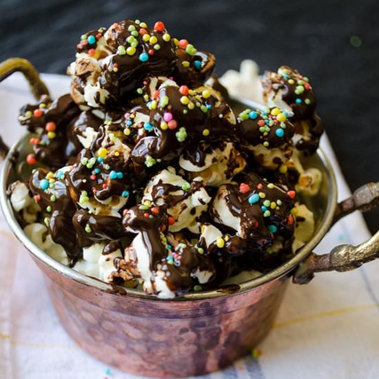 Sprinkles and Chocolate Popcorn