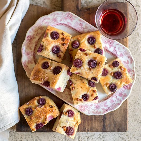 Grape focaccia