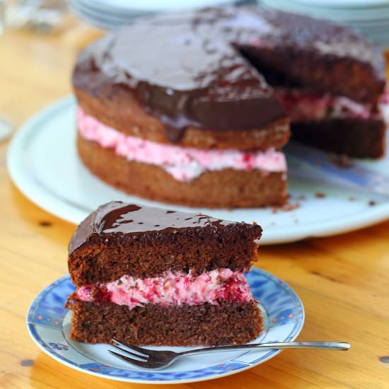 Chocolate Raspberry Cake