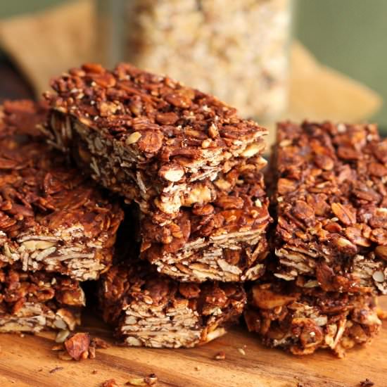 Chocolate Olive Oil Granola Bars