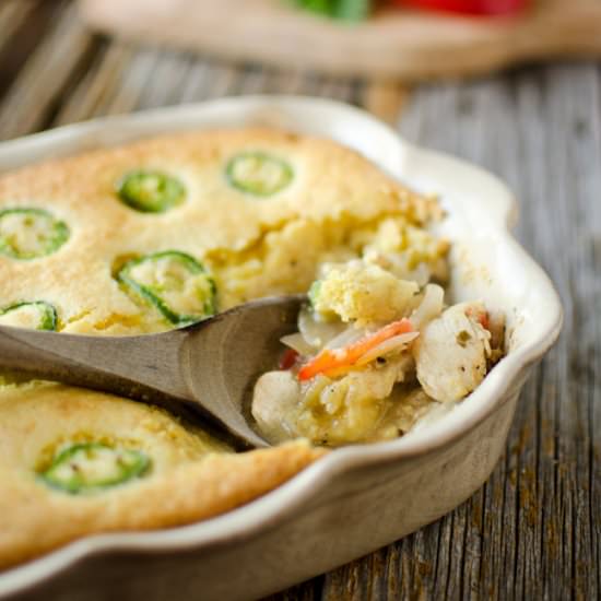 Jalapeno Cornbread & Chicken Verde