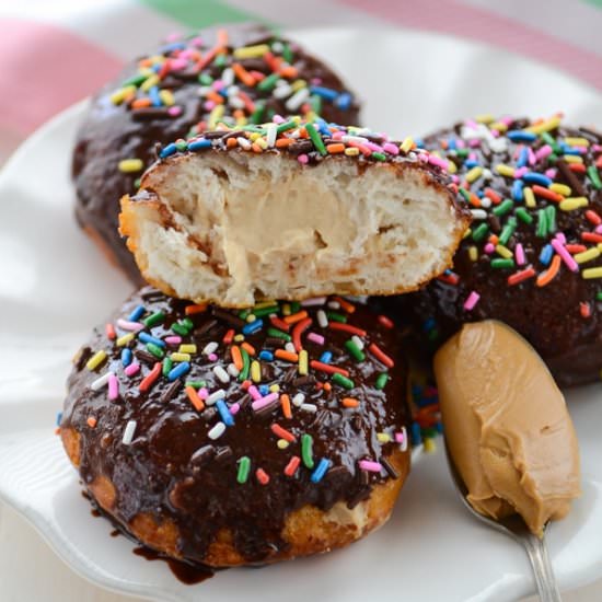 Peanut Butter Filled Doughnuts