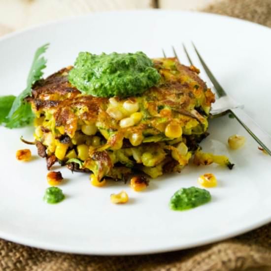 Corn & Zucchini Fritters