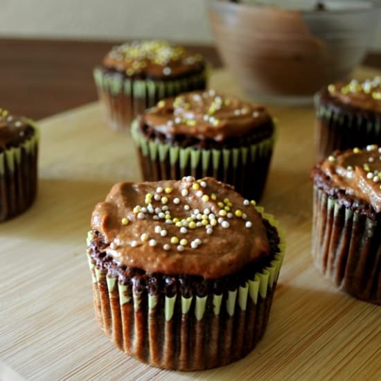 Flourless Chocolate Cupcakes