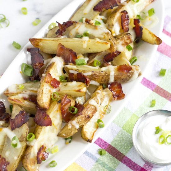 Chinese Inspired Baked Potato Wedge