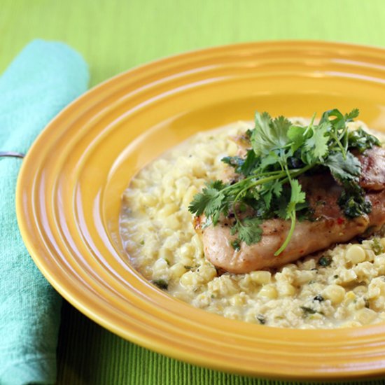 Lime Chicken with Creamed Corn