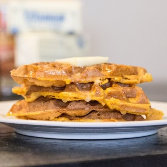 Pumpkin Cinnamon Waffles