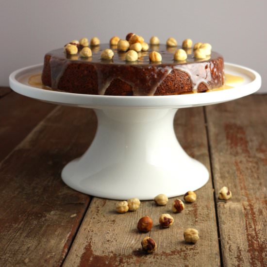 Hazelnut Banana Cake