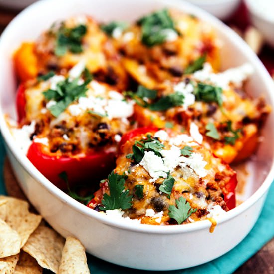 Mexican Quinoa Stuffed Peppers