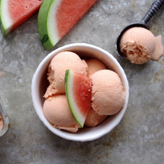 Healthy Vegan Watermelon Ice Cream