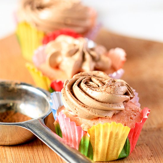 Raspberry Custard Cupcakes