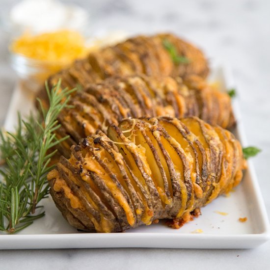 Cheesy Accordion Potatoes