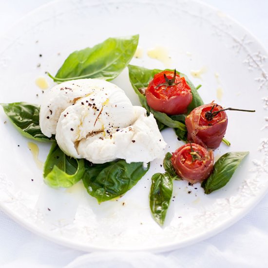 Cherry Tomatoes Baked in Ham