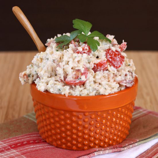 Bacon Ranch Quinoa Chicken Salad