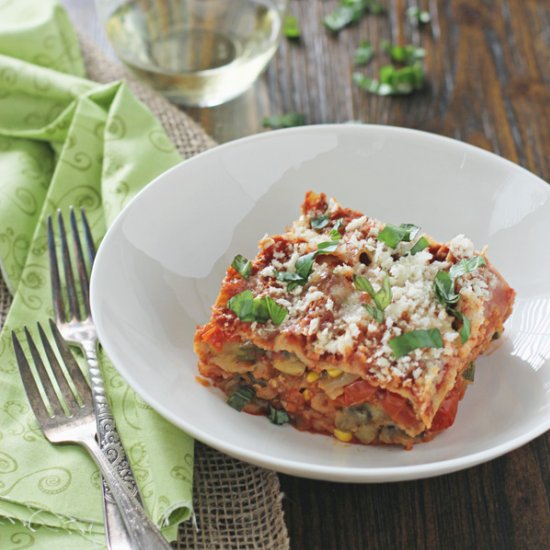 Summer Slow Cooker Lasagna